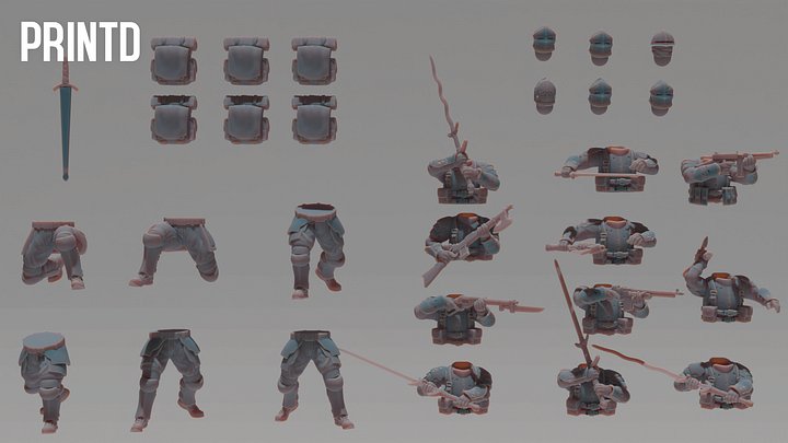 Antioch Shocktrooper Soldiers - Trench Crusade Scale model kit grimdark religious soldiers Hobby Resin Scale Models product image (2)