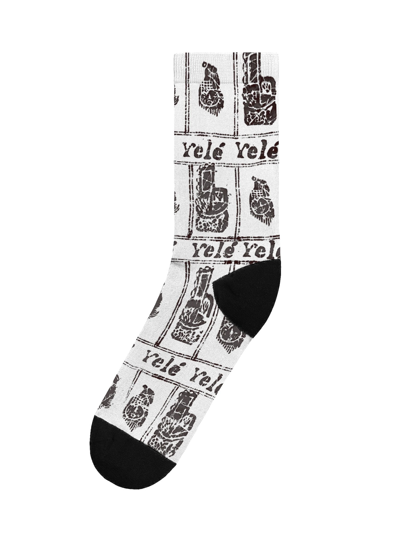 Yele Royalty Print Eco-Chic Art Crew Socks product image (1)