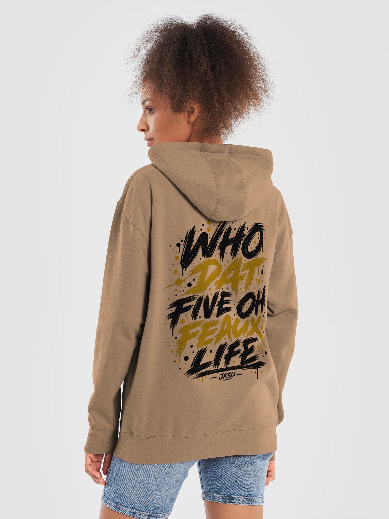 Just Keep Show"n Up "Who Dat Five Oh Feaux Life" Hoodie product image (6)