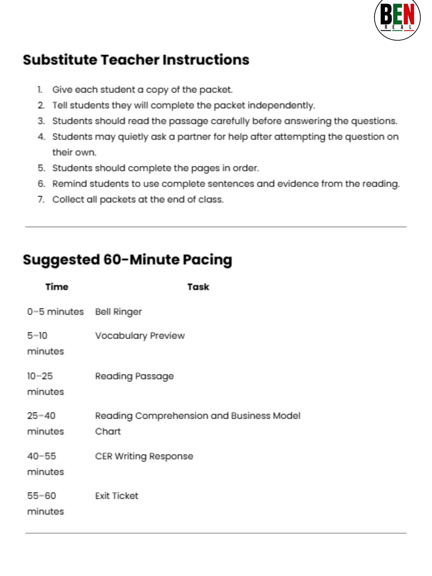 Black History 365 Sub Plan: The Business of The Black Press | Middle School Economics| 60-Minute Lesson product image (3)