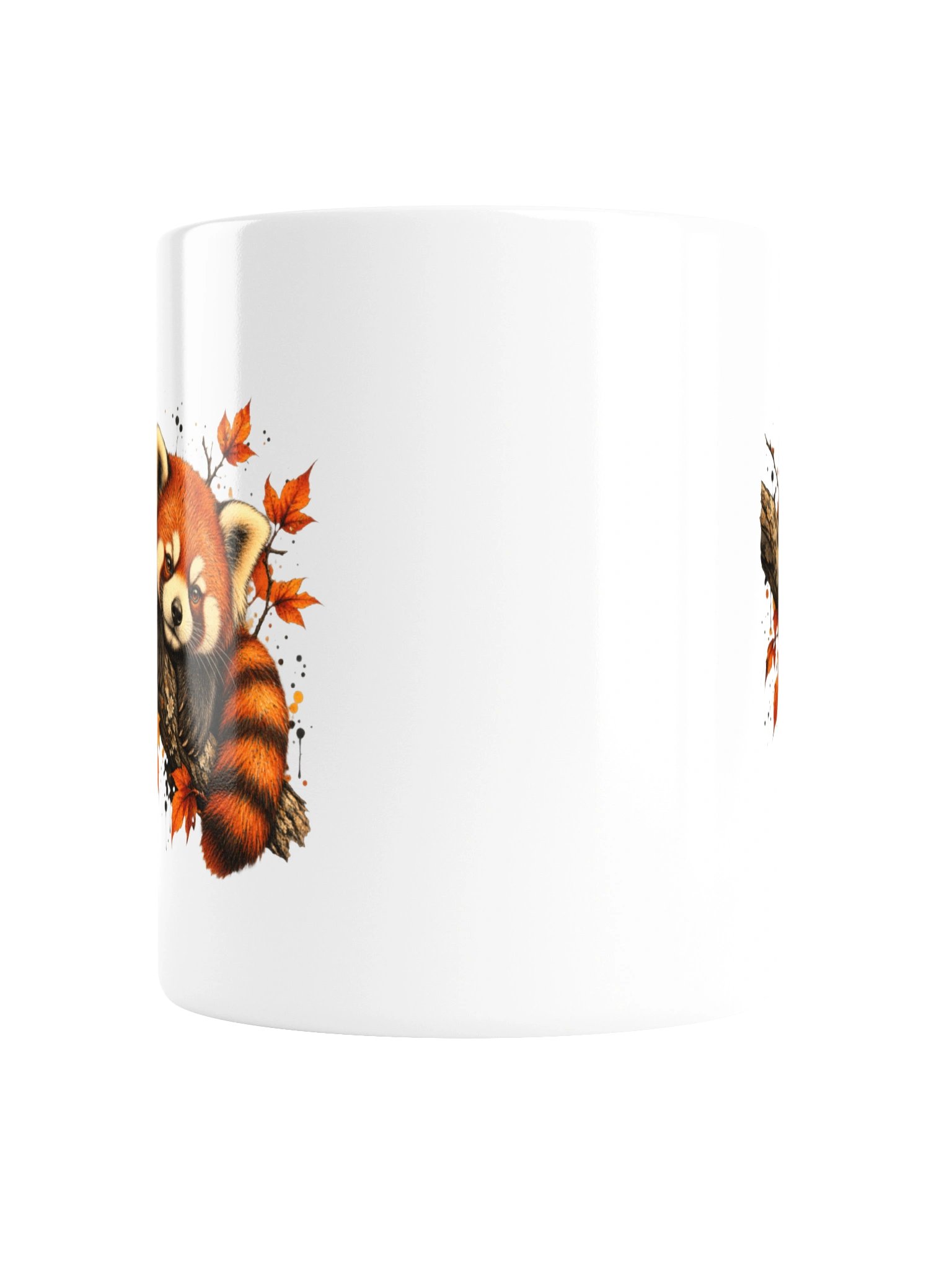 Autumn Red Panda Ceramic Mug product image (6)