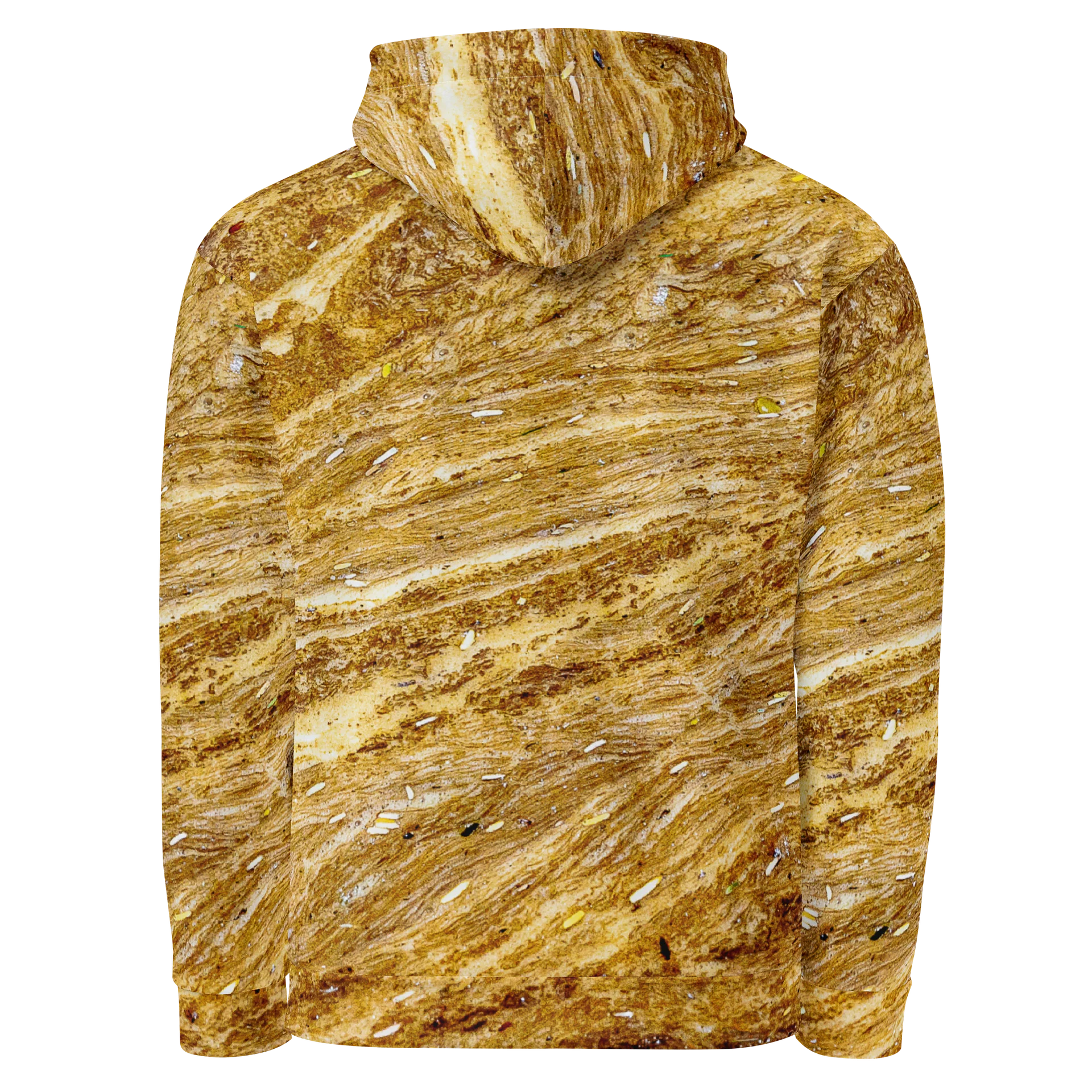Golden Strata All-Over Print Unisex Cotton Streetwear Hoodie product image (2)