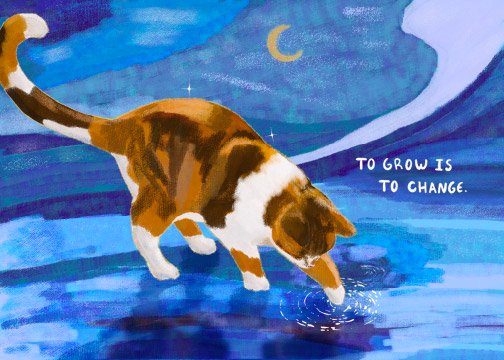 Cat Reflection Art Print product image (1)