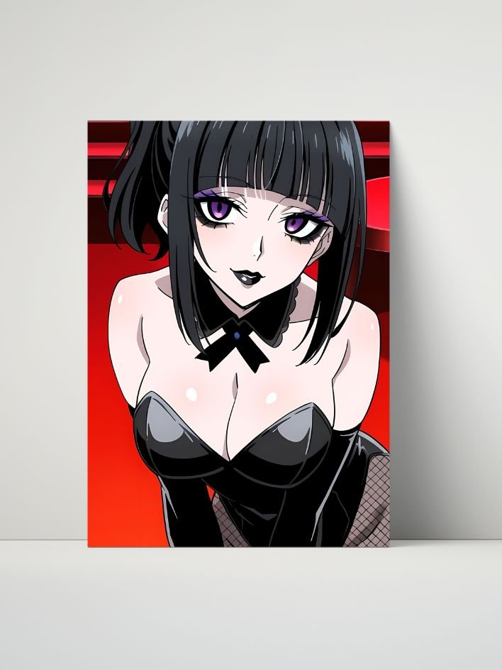 Metal Print - Luna Rain Original Character Black Latex Bow - 8x10 product image (1)