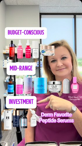 Derm favorites: peptide edition! 

Peptides - everyone has heard about that and wonders where to use them in their routine. F...