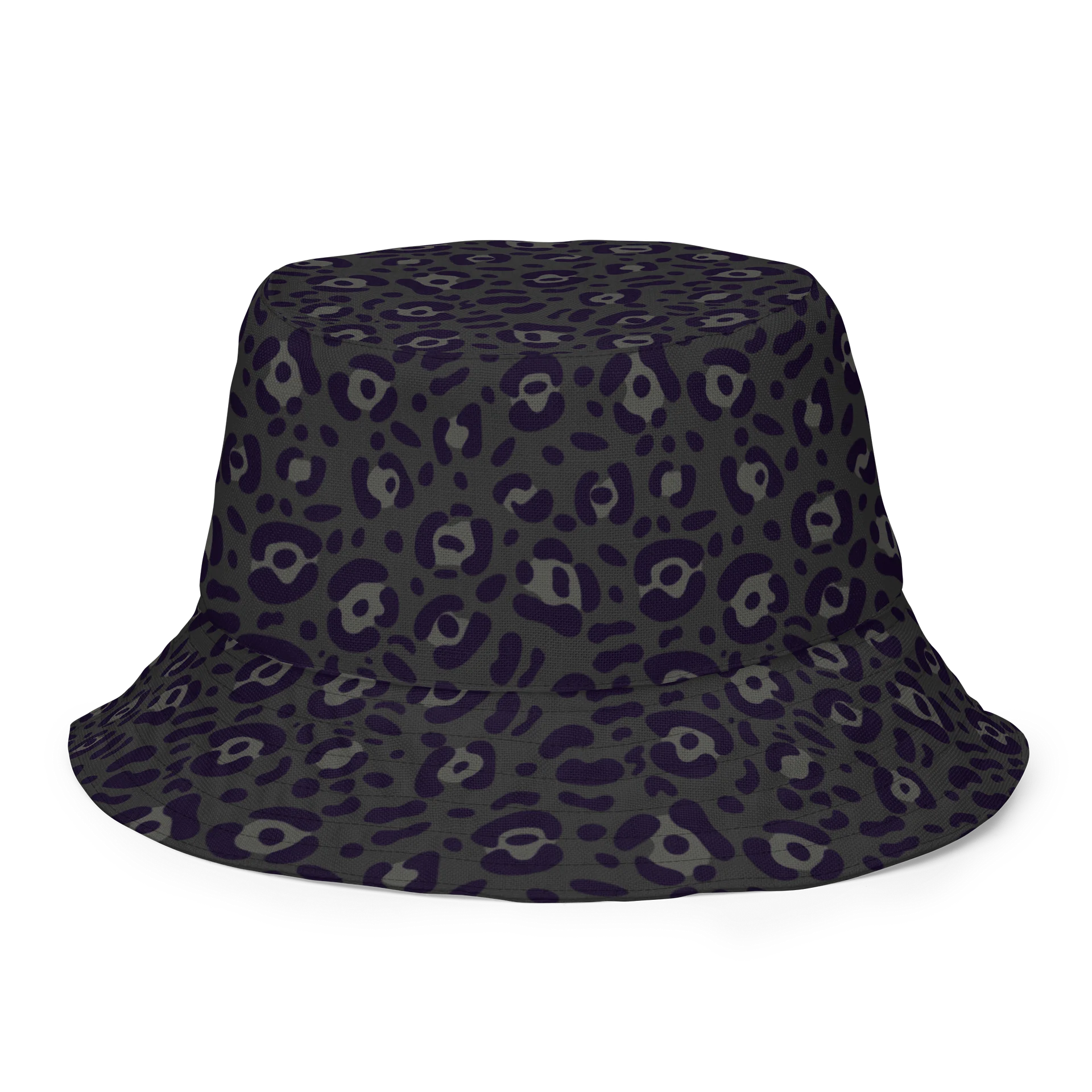 Bold Reversible Bucket Hat with Black Leopard Print product image (7)