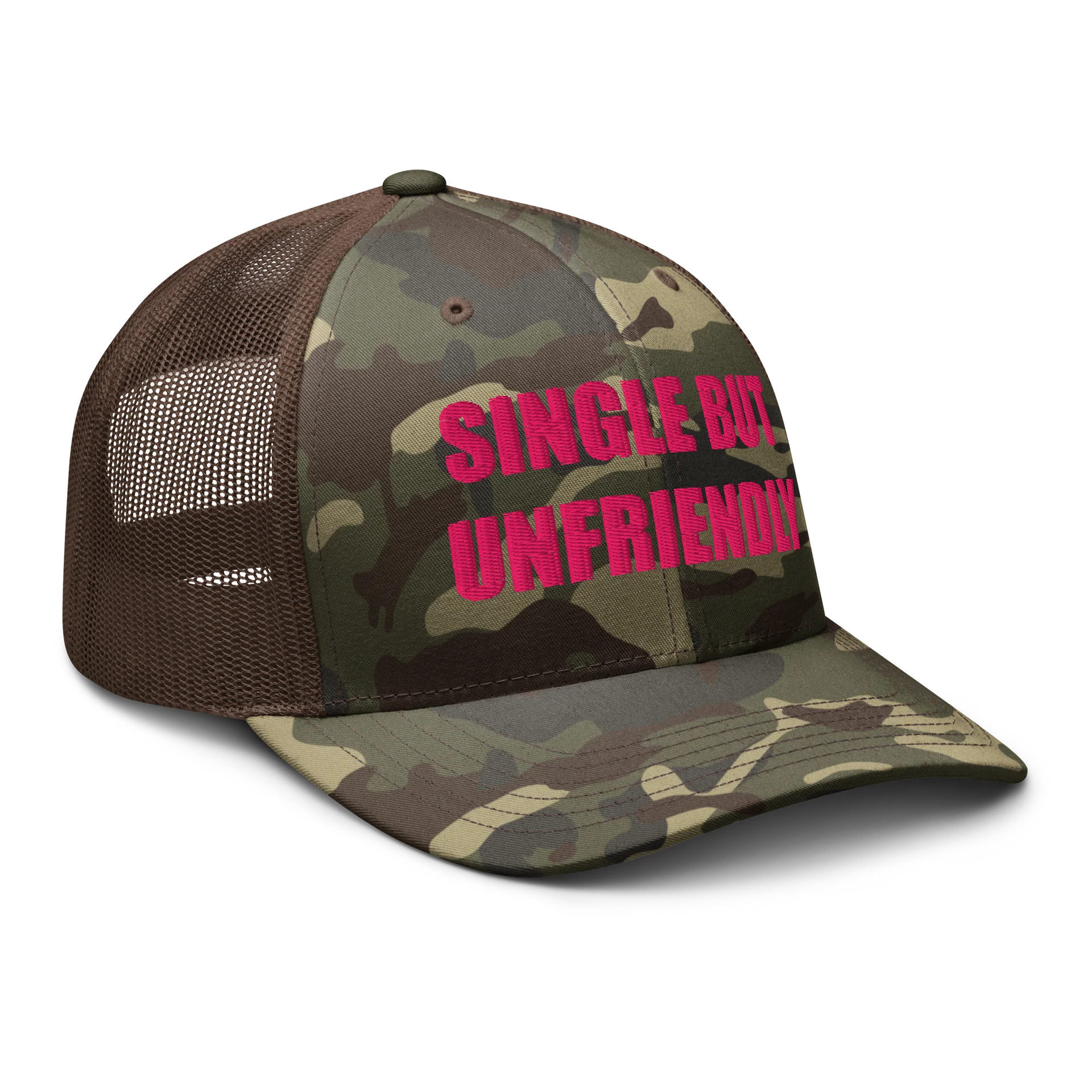 SINGLE BUT UNFRIENDLY PINK CAMO HAT product image (6)