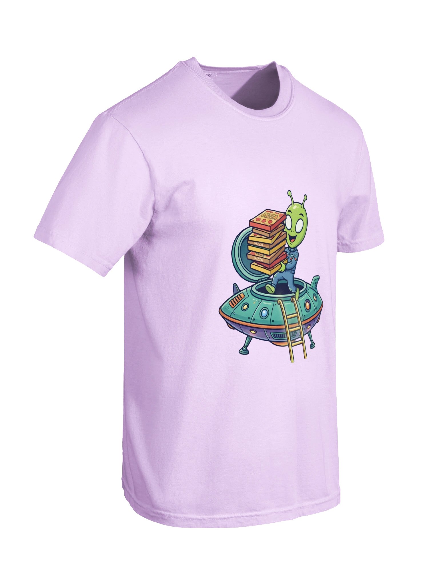 Alien Pizza Delivery Tee product image (6)