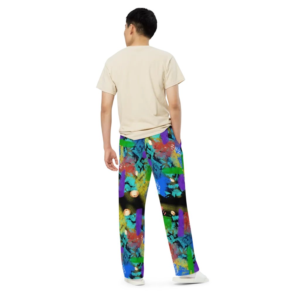 AbstractWear 'Night Flower' Wide Unisex Pants product image (6)