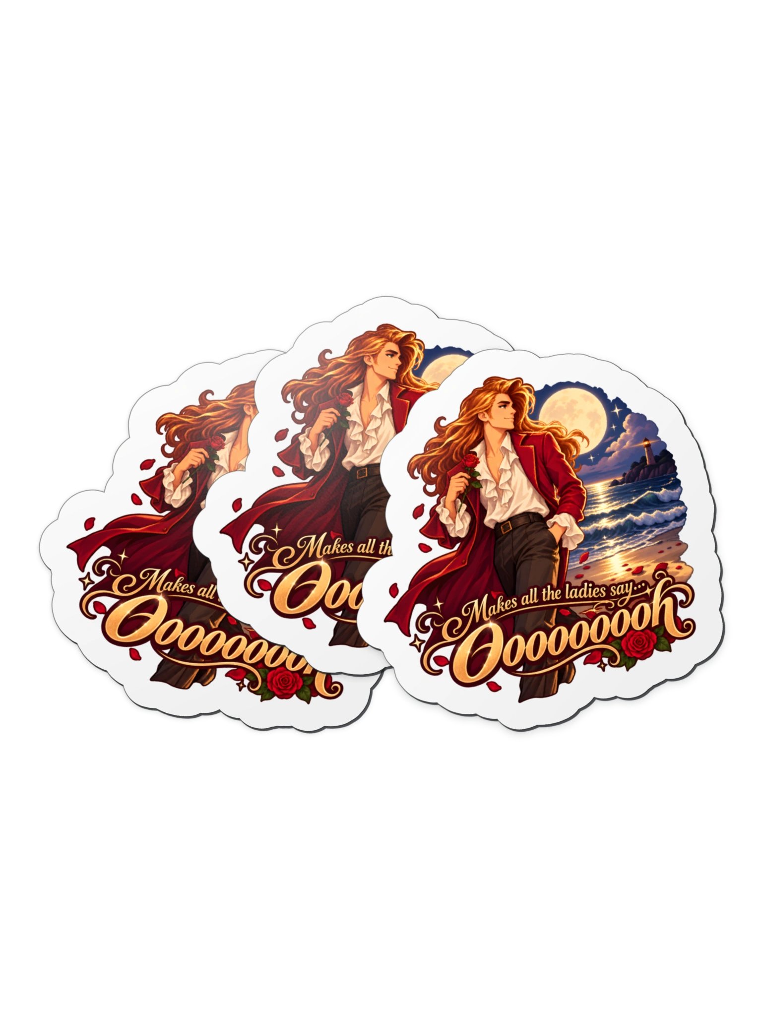 Makes All the Ladies Say Oooooooh Magnet – 4" × 4" product image (3)