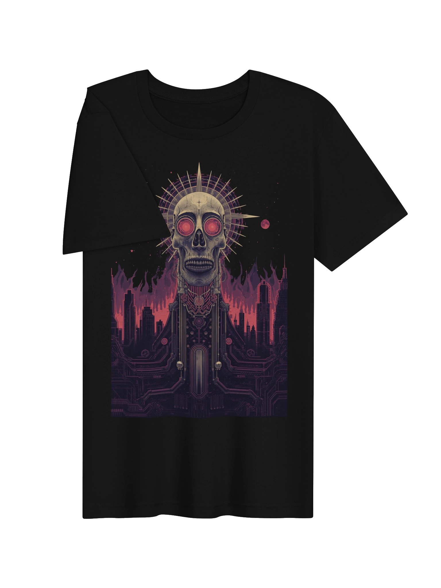 Dystopian Skull Nebula Lightweight T-Shirt product image (6)