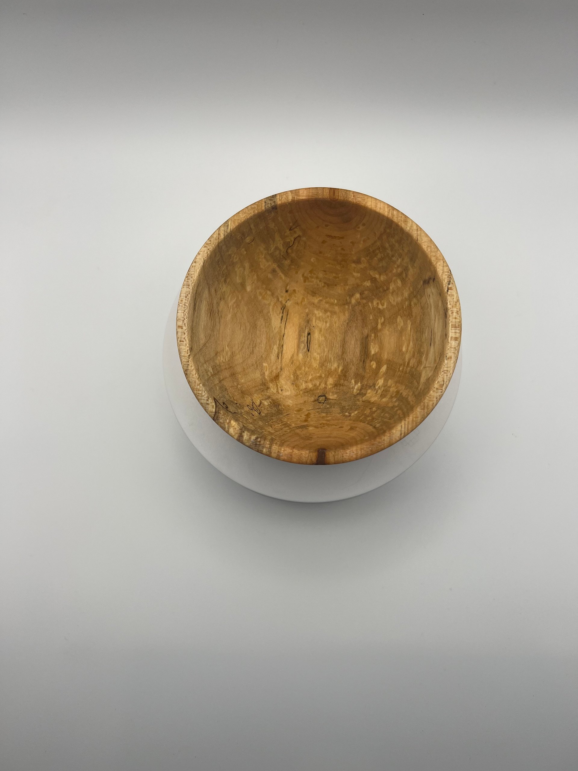 Storm-Fallen Spalted Maple Bowl (3.75”) – Natural Patterned Mini Catch-All product image (1)