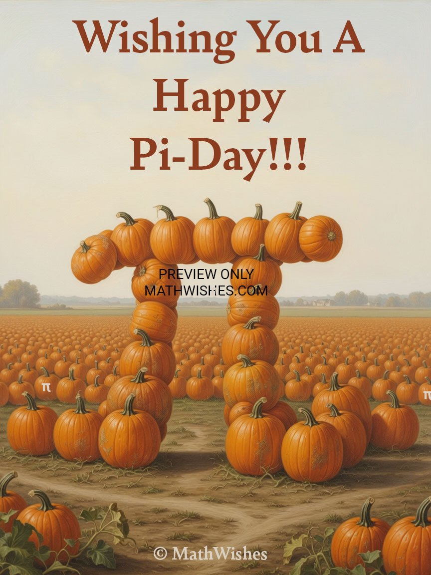 Pi Day Card - Pumpkins product image (1)