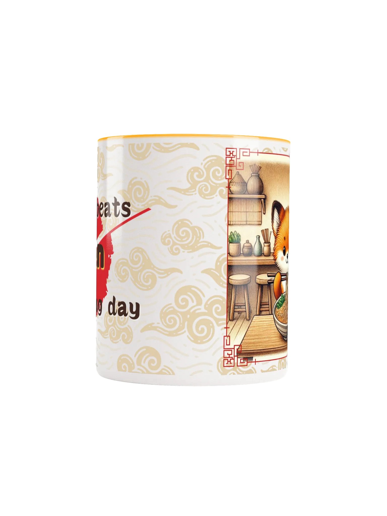 Cozy Ramen Fox Ceramic Mug product image (3)