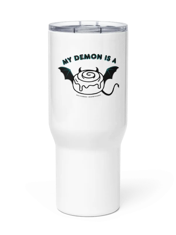 "My Demon is a Cinnamon Roll" Tumbler - Black text product image (7)