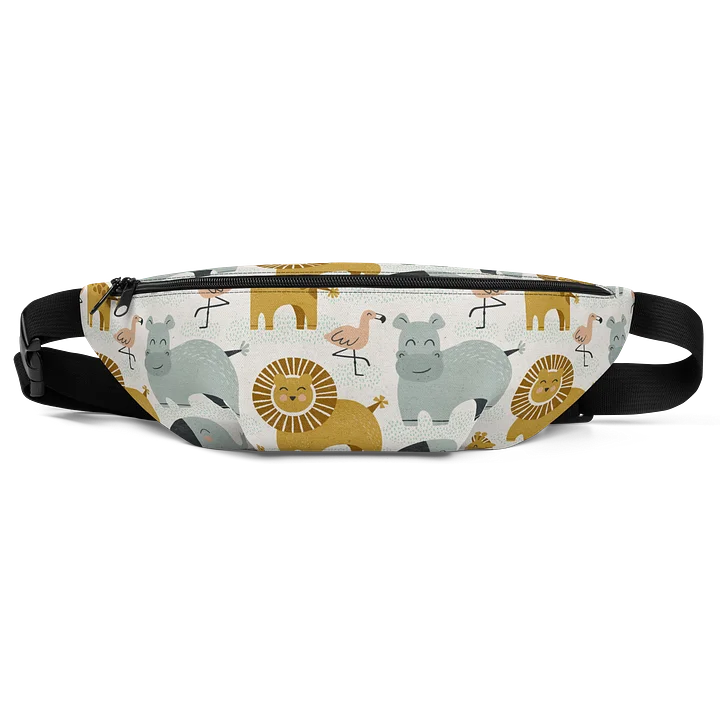 Retro Jungle Animals Canvas Fanny Pack product image (1)