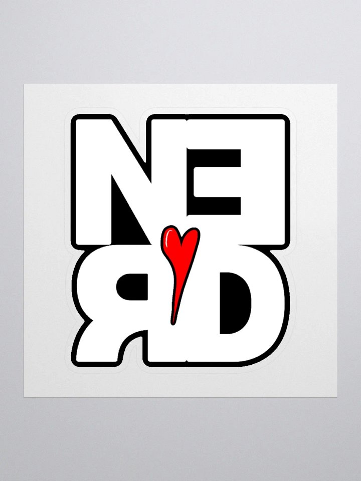 Nerd Heart Sticker product image (1)