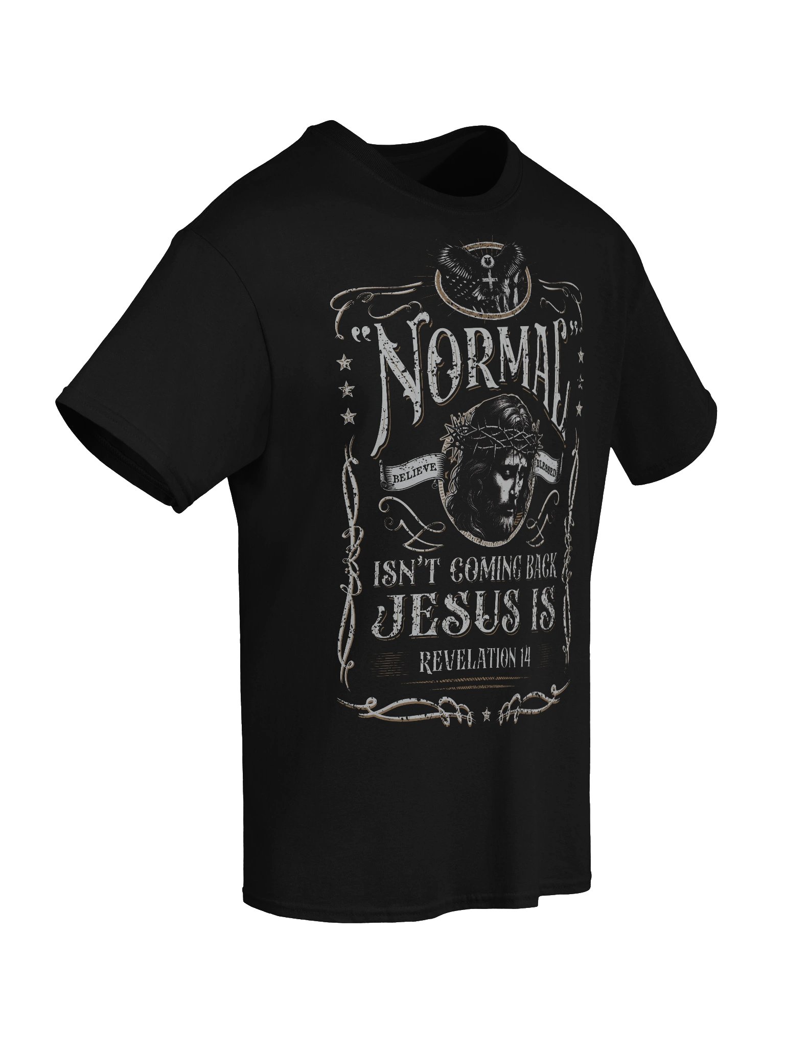 Normal Isn't Coming Back, Jesus Is Men's Tee - Front & Back product image (3)