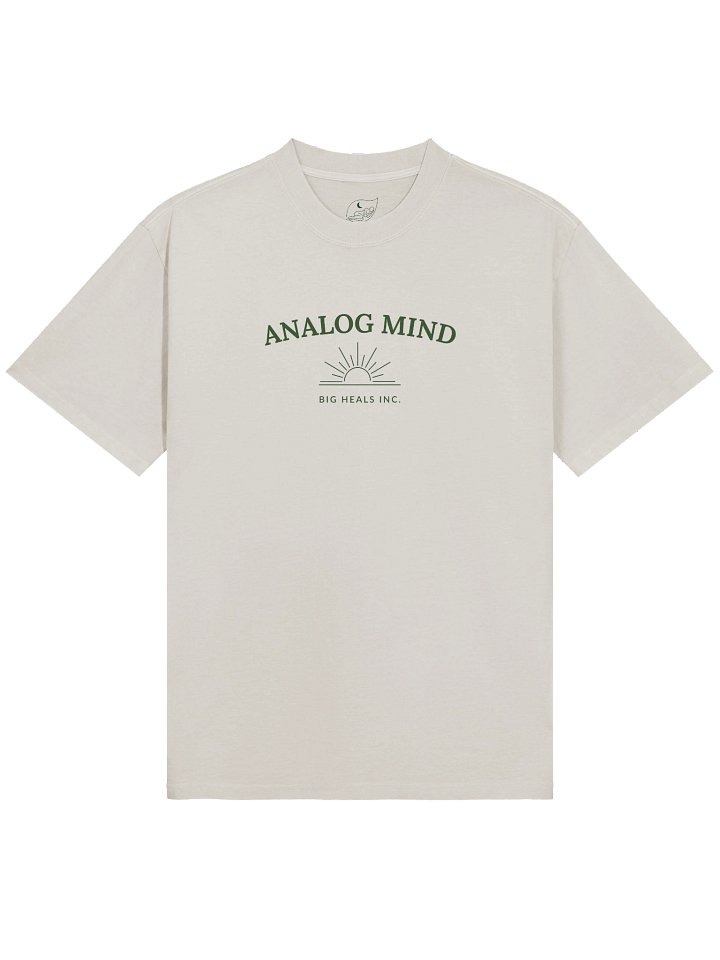 Analog Mind Oversized T-Shirt | Faded Bone product image (1)