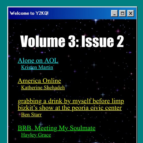 Latest issue is out! #y2k