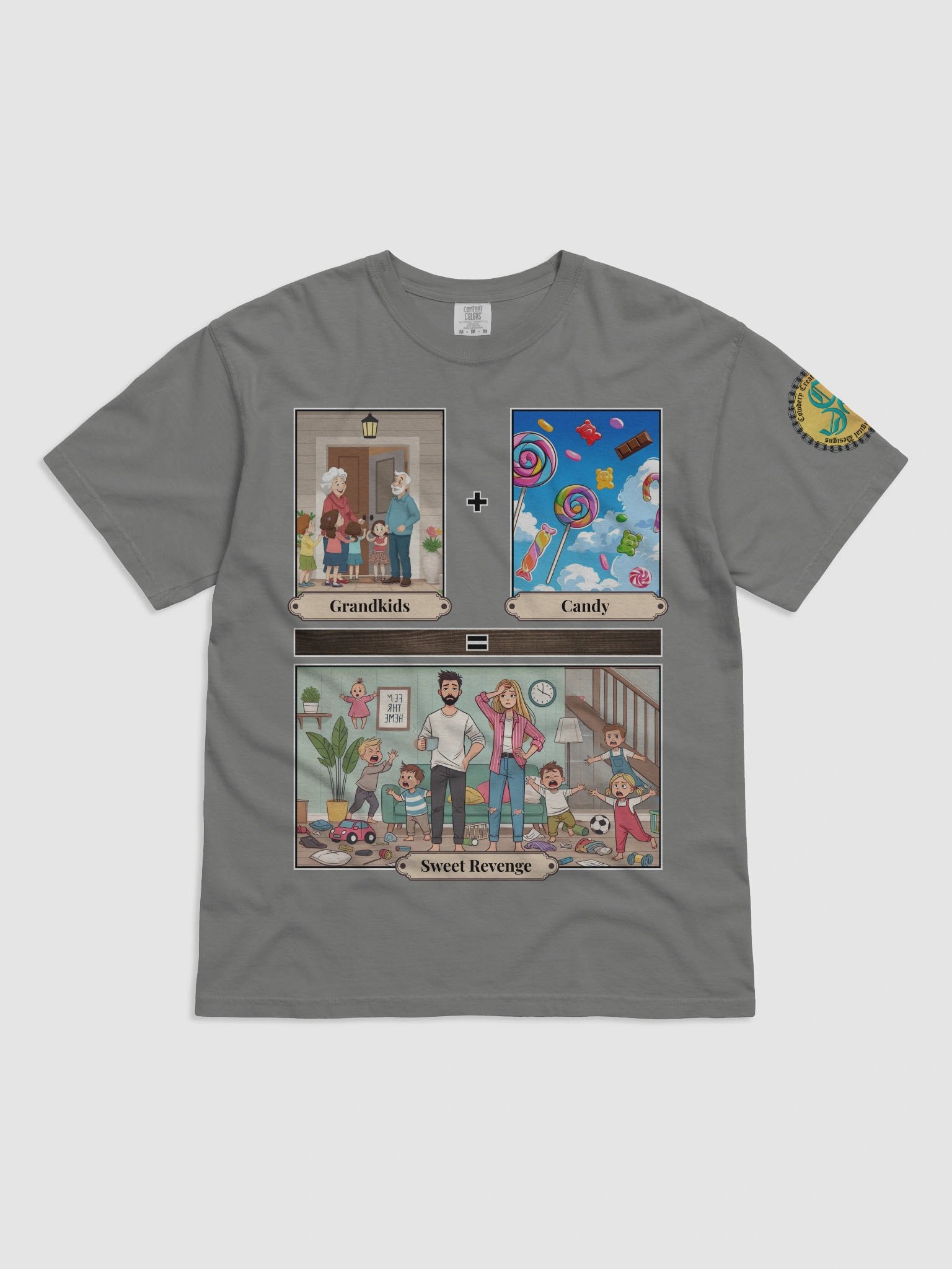 Grandkids + Candy = Sweet Revenge (Both) Comfort Colors Garment-Dyed Heavyweight T-Shirt Colors (3) product image (31)