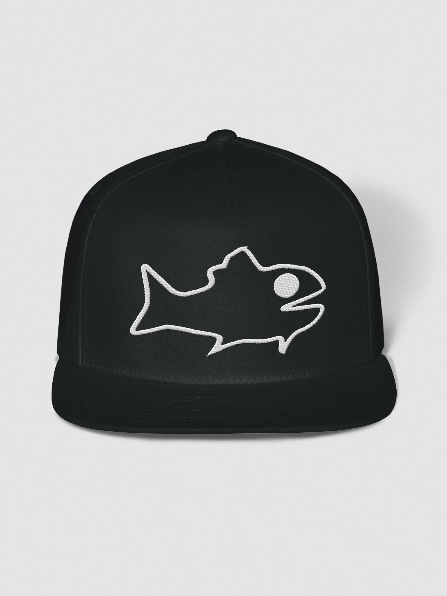 Fish Outline Snapback Cap product image (1)