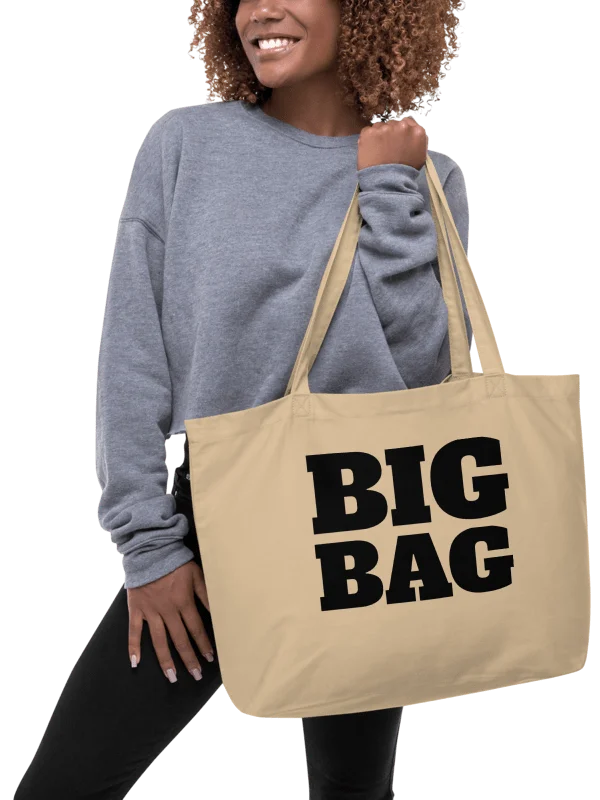 "Big Bag" Certified Organic Cream Cotton Tote product image (2)