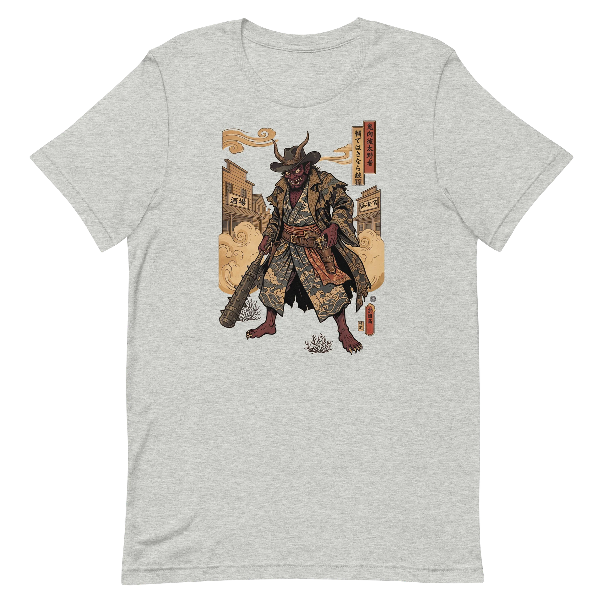 Yokai Demon Samurai Gunslinger T-Shirt product image (18)