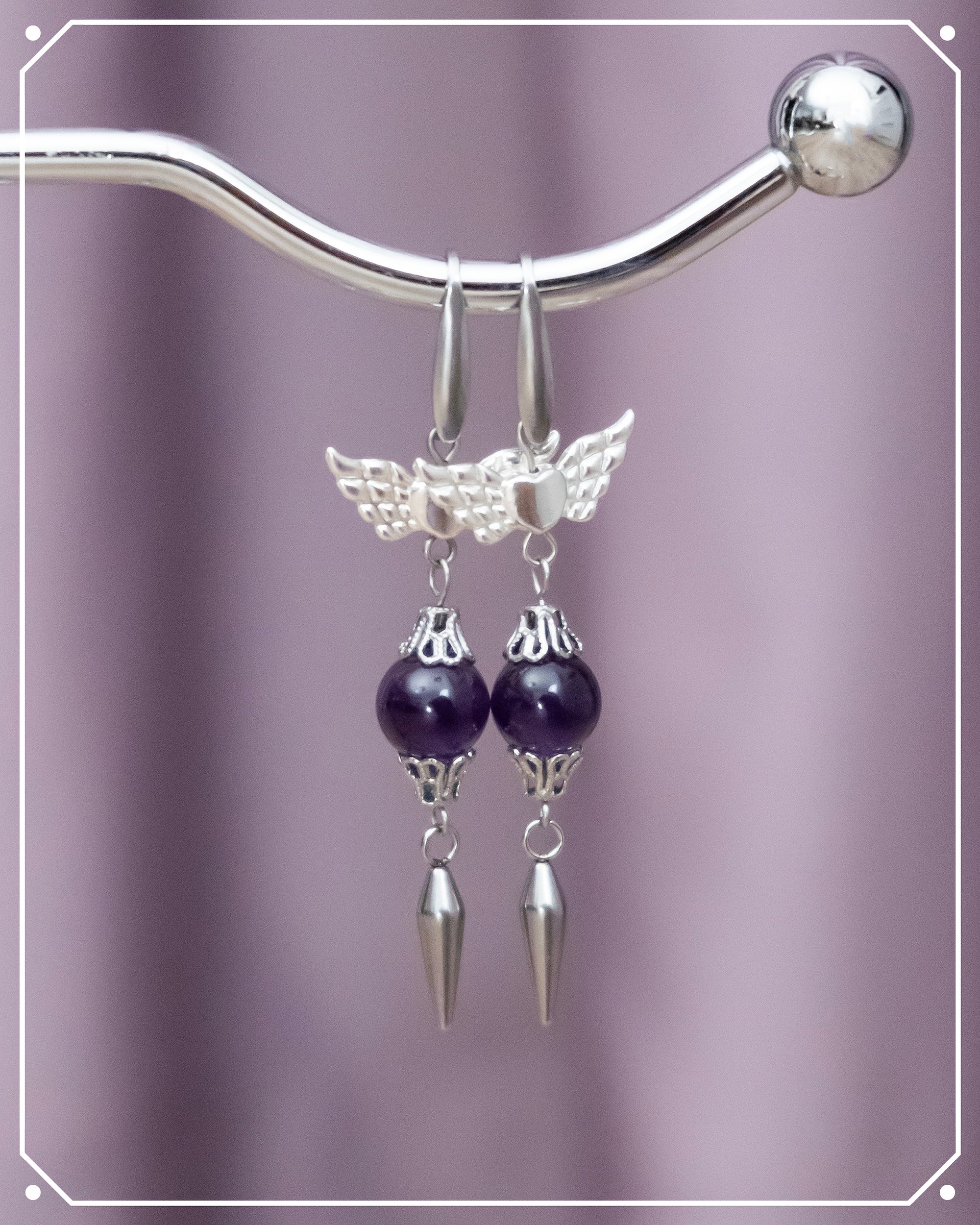 Magical Girls Academy Amethyst Earrings product image (1)