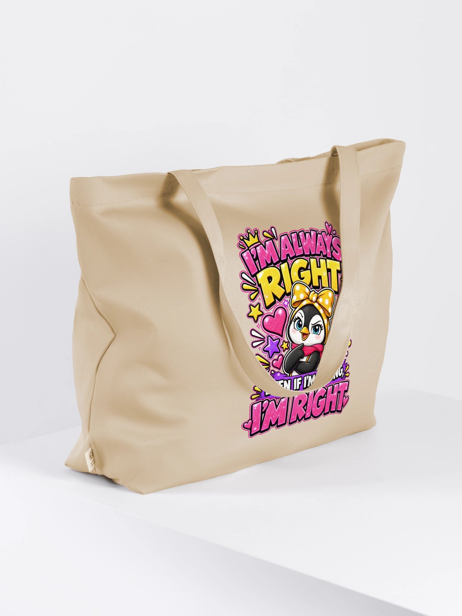 I’m Always Right Lulu Natural Cotton Tote Bag product image (4)