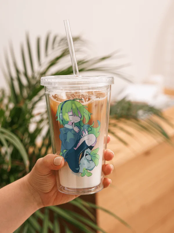 double wall clear tumbler (16 oz) product image (2)