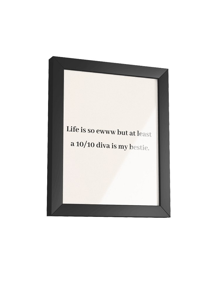 My Diva Bestie wall art product image (19)