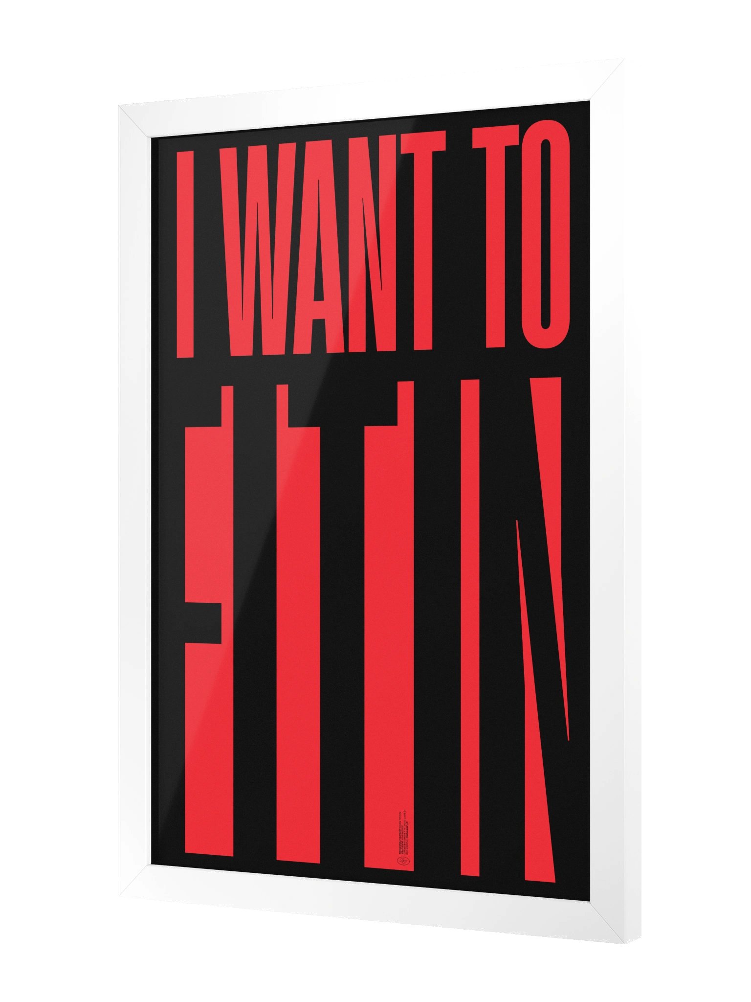 "FIT IN" Framed Poster product image (4)