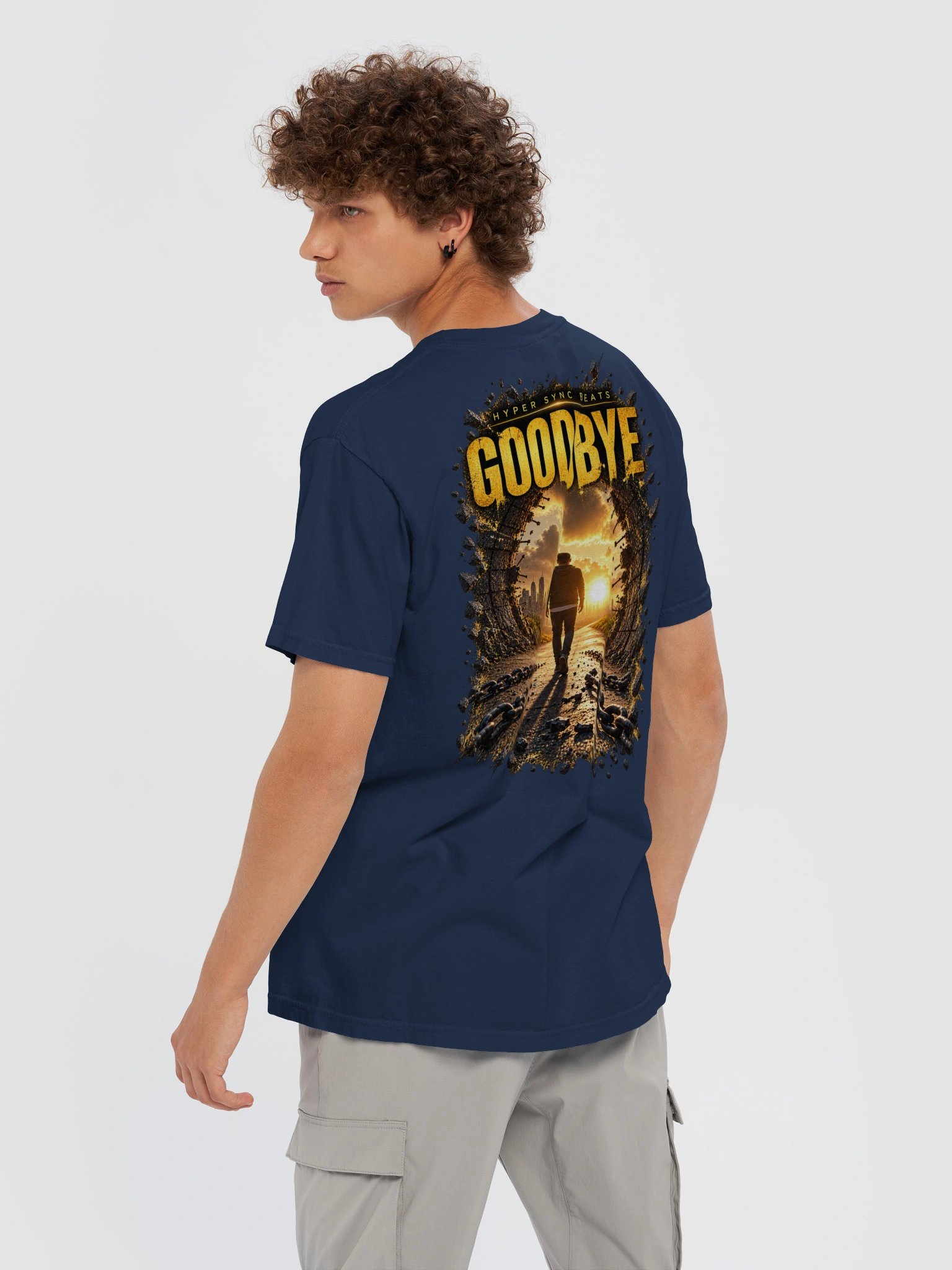 Goodbye—Hyper Sync Beats Premium Heavyweight T-Shirt product image (6)