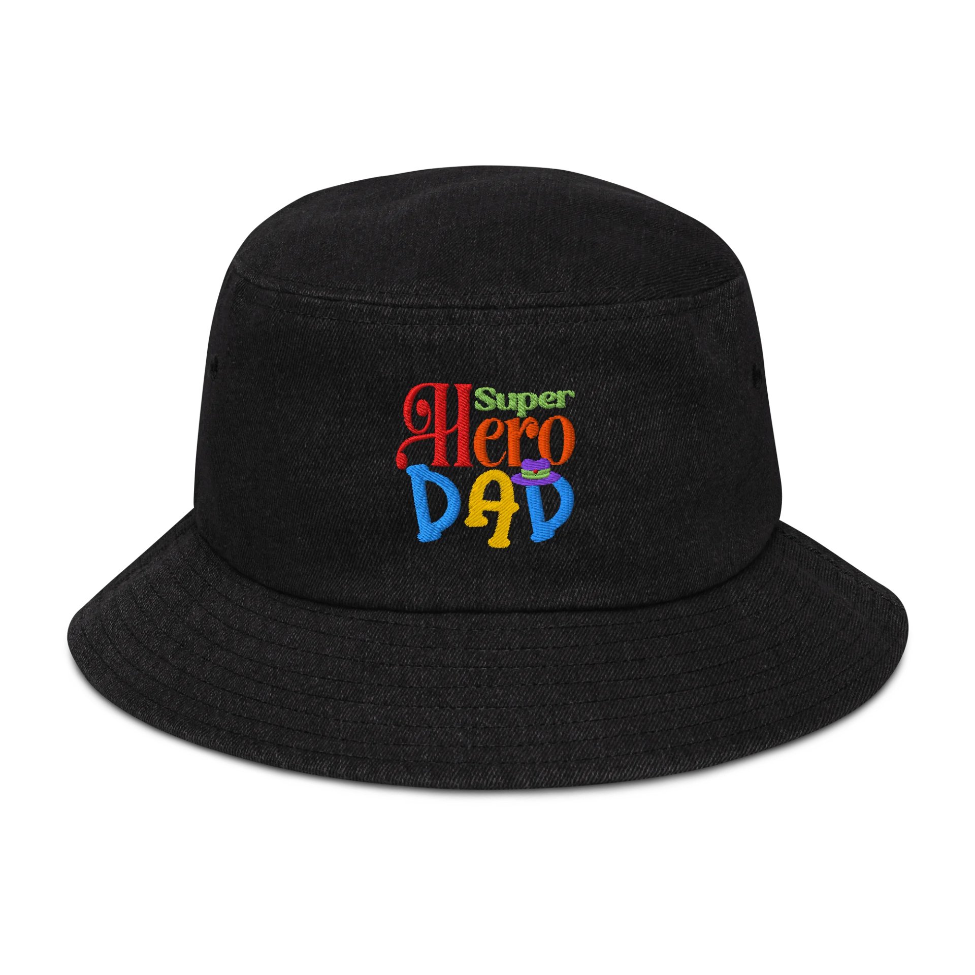 Super Hero Dad Denim Bucket Hat product image (1)