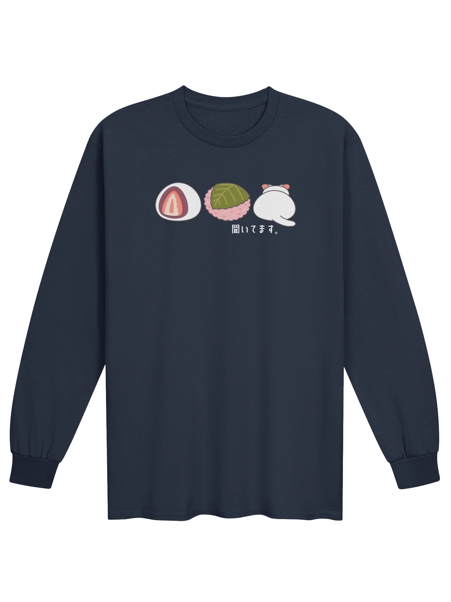 Daifuku Mochi Cat - Unisex Adult Long Sleeve T-shirt product image (1)