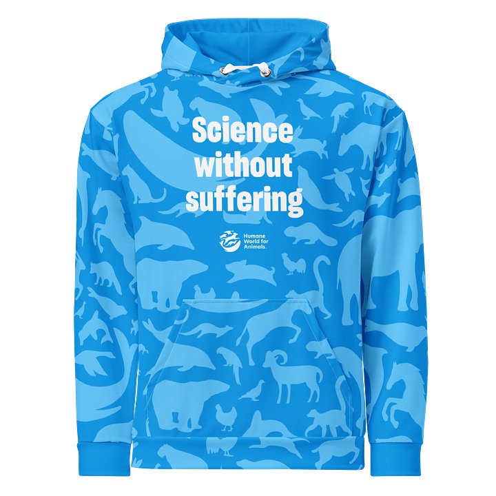Science without suffering hoodie - Blue product image (1)
