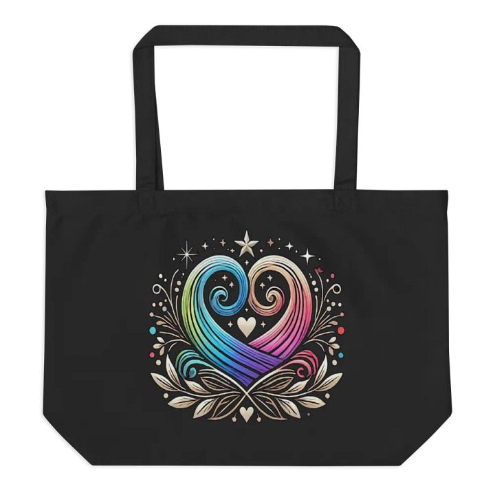 Swirling Heart Eco-Friendly Tote Bag product image (2)