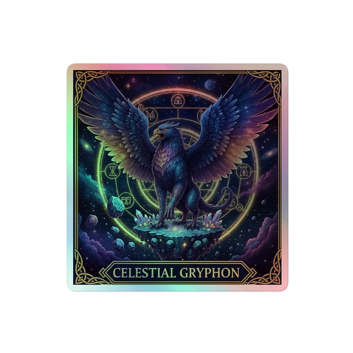 Celestial Gryphon Holographic Sticker Sheet product image (2)