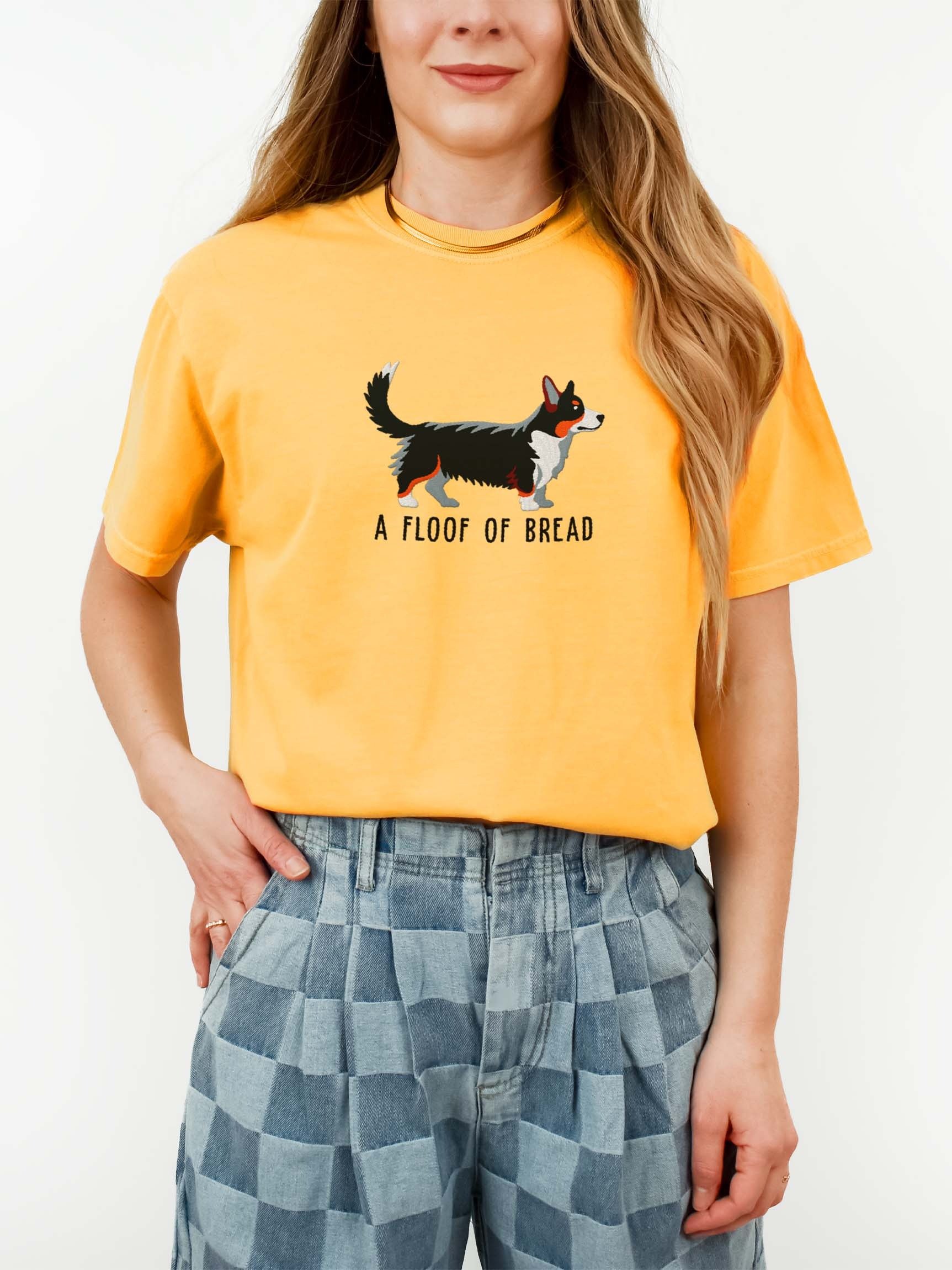 A Floof of Bread T-Shirt(Embroidered) of a Cardigan Welsh Corgi(Tricolor) product image (2)