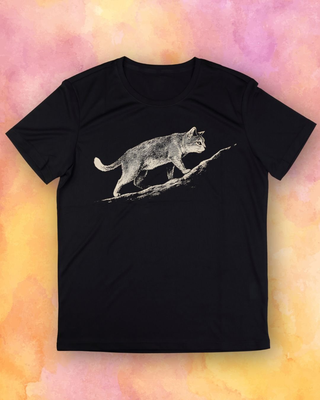 Cat Climbing Up Hill T-Shirt product image (1)