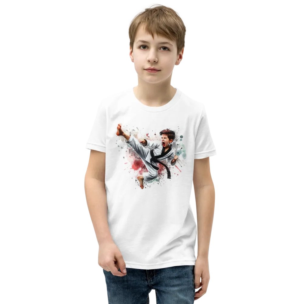 Youth Taekwondo Kick Splash Tee product image (5)