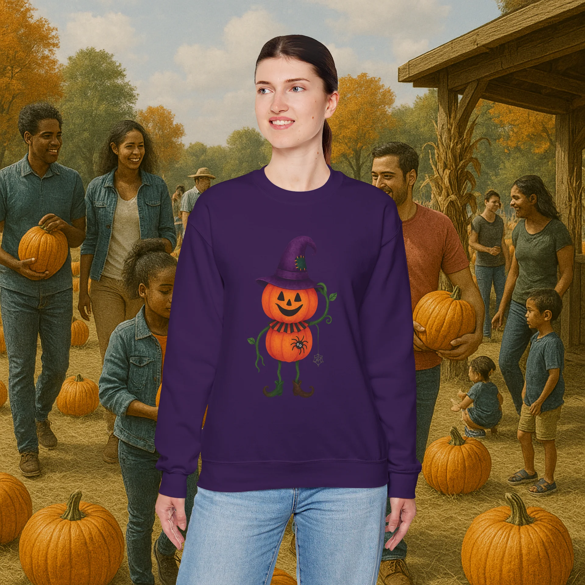 Mr. Pumpkin PNG | Cute Halloween Pumpkin Clipart | Fall Sublimation Design | Pumpkin Patch Digital Download product image (9)