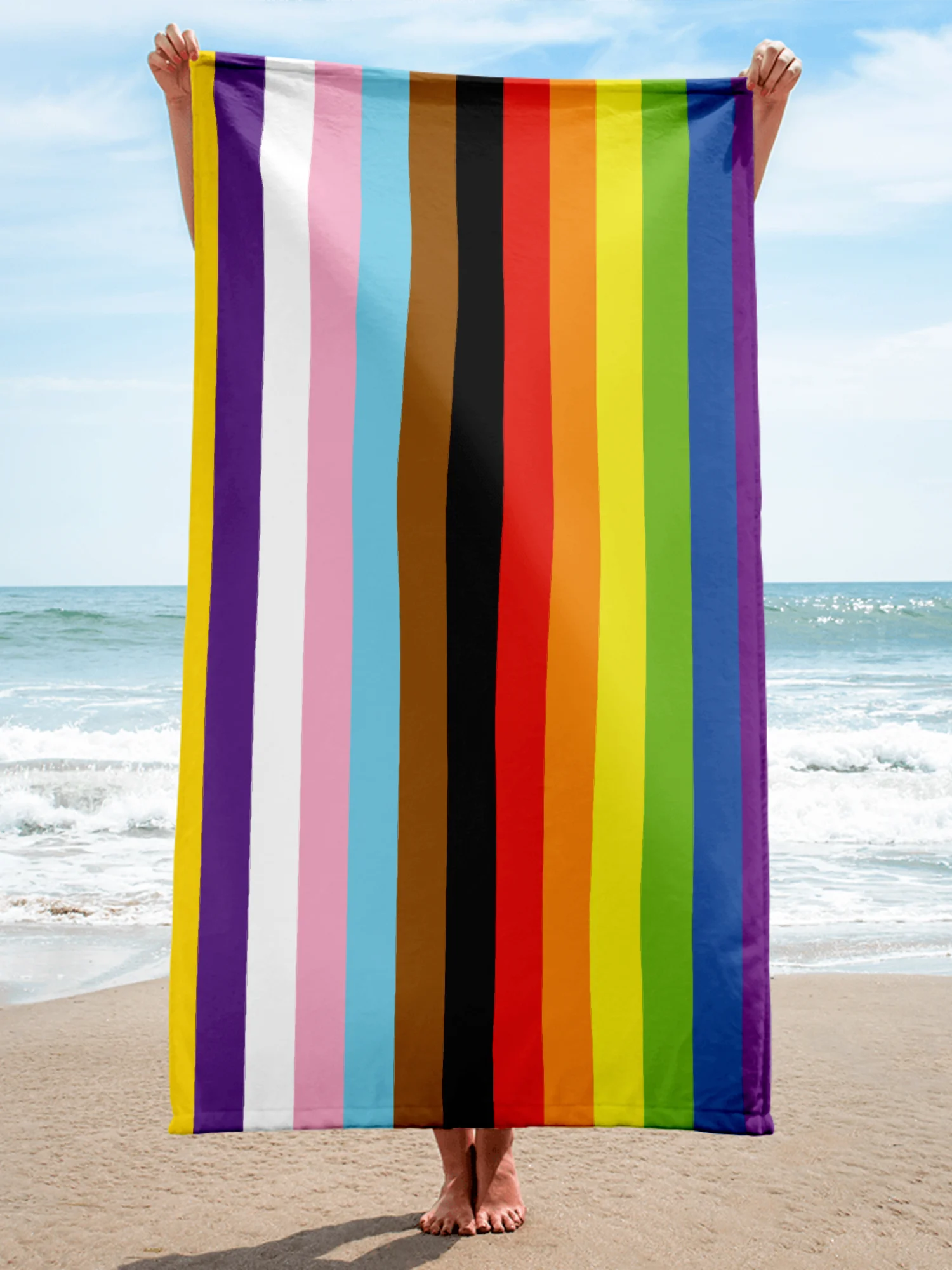 Pride Stripes beach towel product image (1)