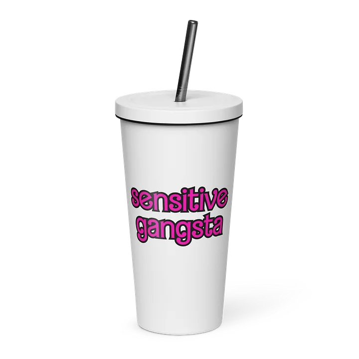 Sensitive Gangsta White Tumbler product image (1)