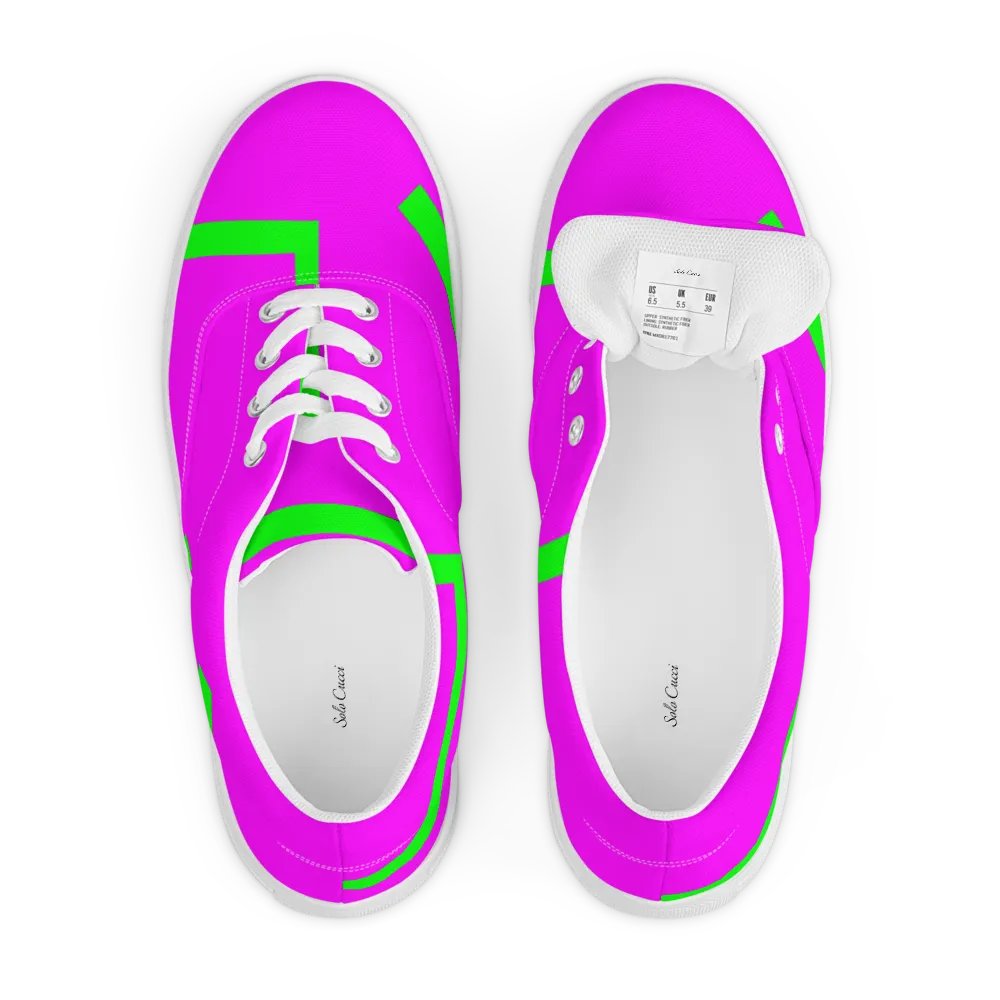 Powerful Pink Lace-Up Shoes product image (7)