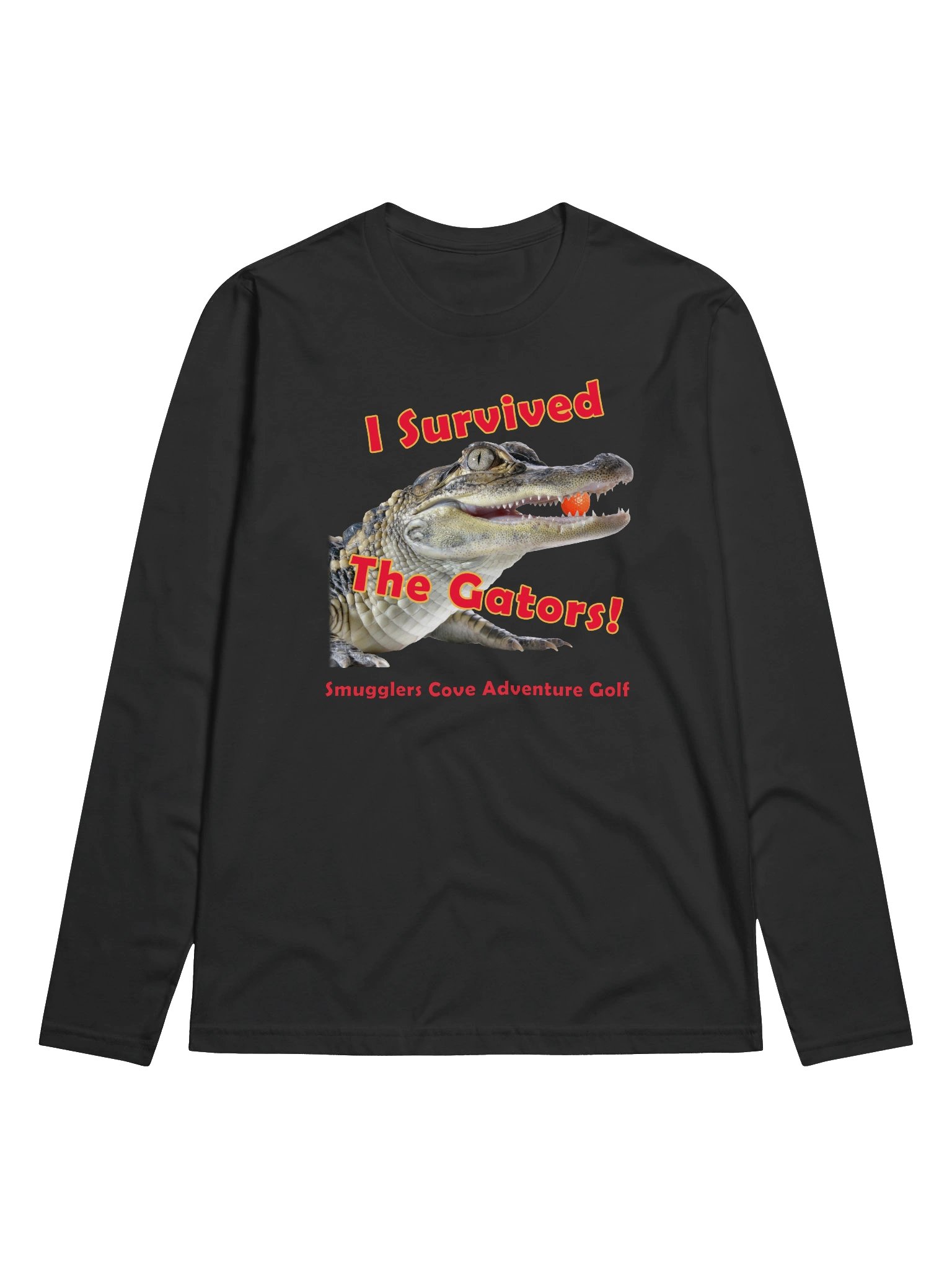 "I Survived the Gators" Longsleeve Fitted T-Shirt product image (1)