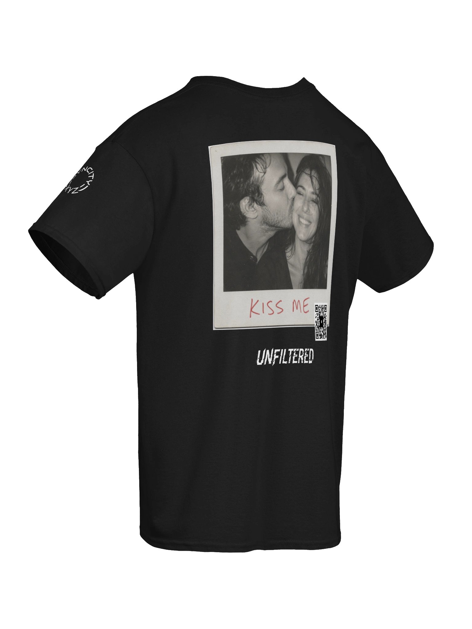 KISS ME Scan Tee - Soulful Global House × Afro-Latin Groove Art Shirt product image (8)