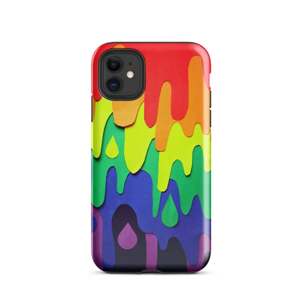 Rainbow Drip iPhone® Tough Case - Vibrant & Durable Protection product image (2)