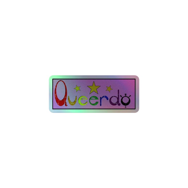Queerdo Holo Sticker product image (1)